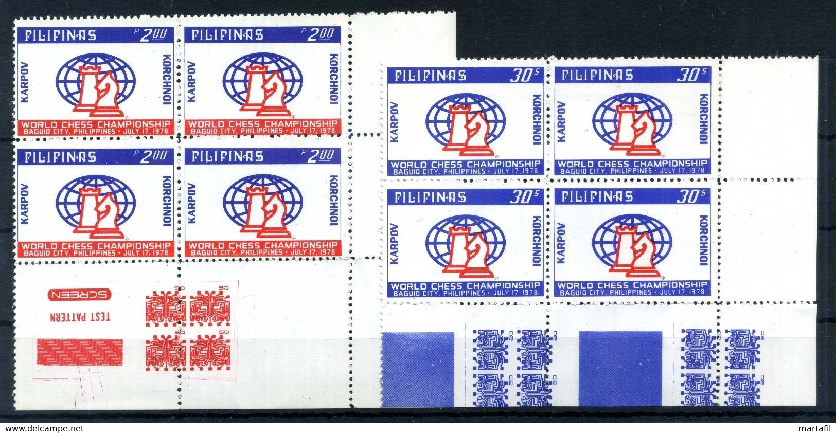 1978 FILIPPINE SET MNH ** Quartine - Filipinas