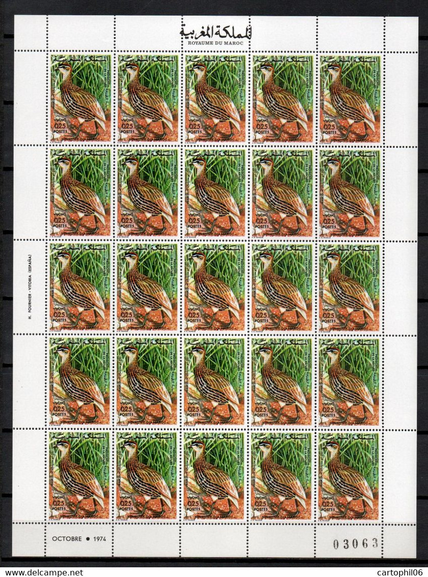 - MAROC N° 713/14 X 25 Exemplaires Neufs ** MNH - FAUNE MAROCAINE 1974 - Cote 27,20 € - - Maroc (1956-...)