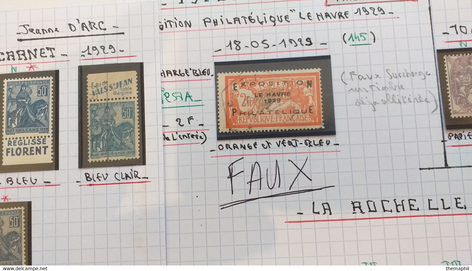 lots TH 934 FRANCE collection 1900 / 1939 neufs x ou xx et obl. QQ bon timbres