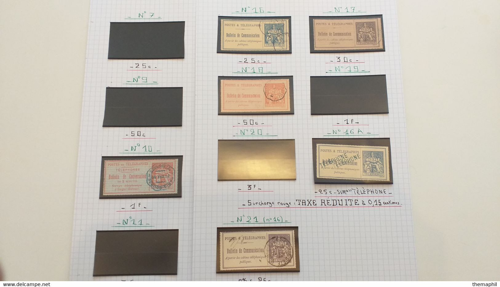 lots TH 940 FRANCE collection 1940 / 1959 neufs xx / x et obl . recherche de variétées