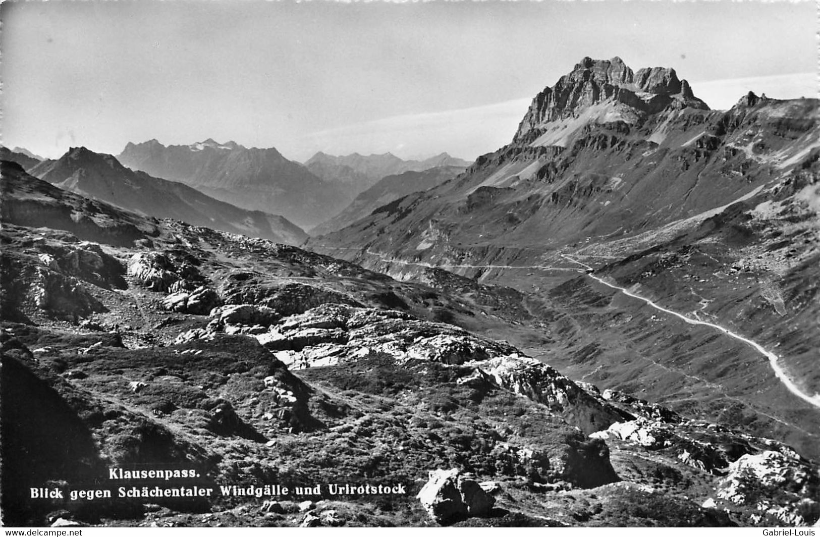 Klausenpass Blick Gegen Schächentaler Windgälle Und Urirostock - Autres & Non Classés