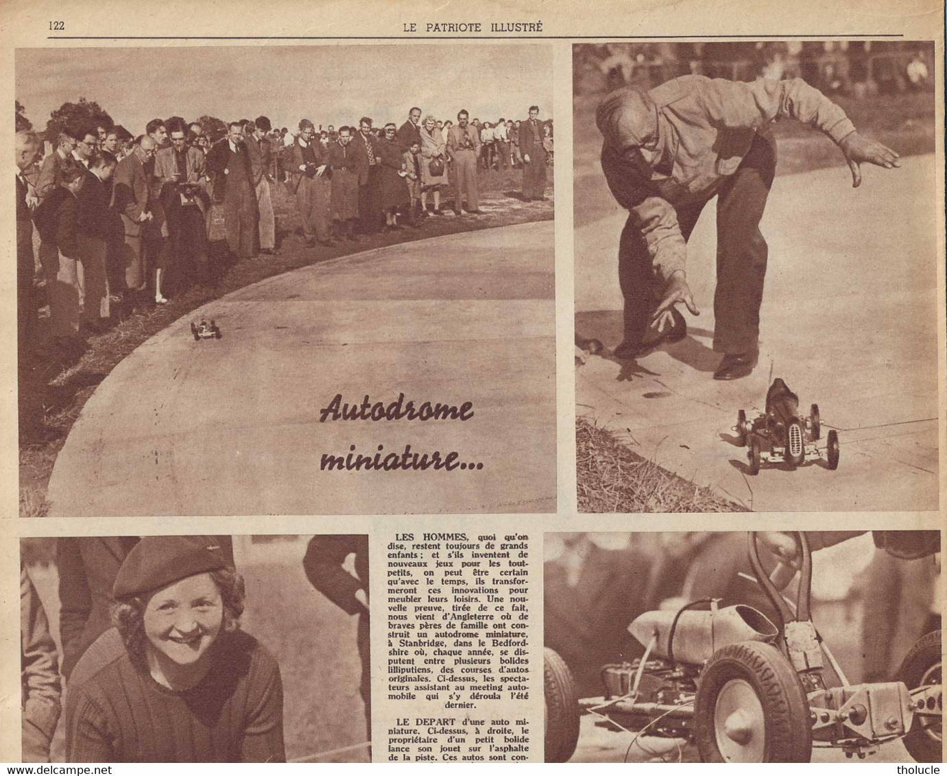 Modélisme-Voitures De Course-"Autodrome Miniature Pour Bolides Lilliputiens" Stanbridge-Bedfordshire-Patr.Illustré 1947 - Modélisme