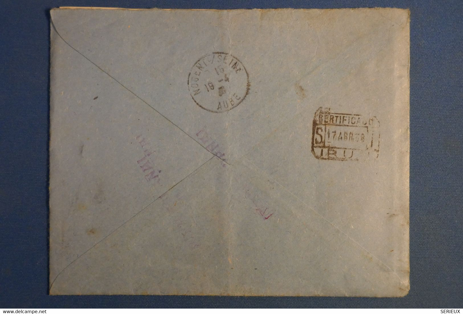 AG11  ESPANA  BELLE  LETTRE CENSUREE GUERRE CIVILE 1938  TOLOSA  POUR NOGENT  FRANCE + PAIRE TP+ AFFRANCH. INTERESSANT - Marques De Censures Républicaines