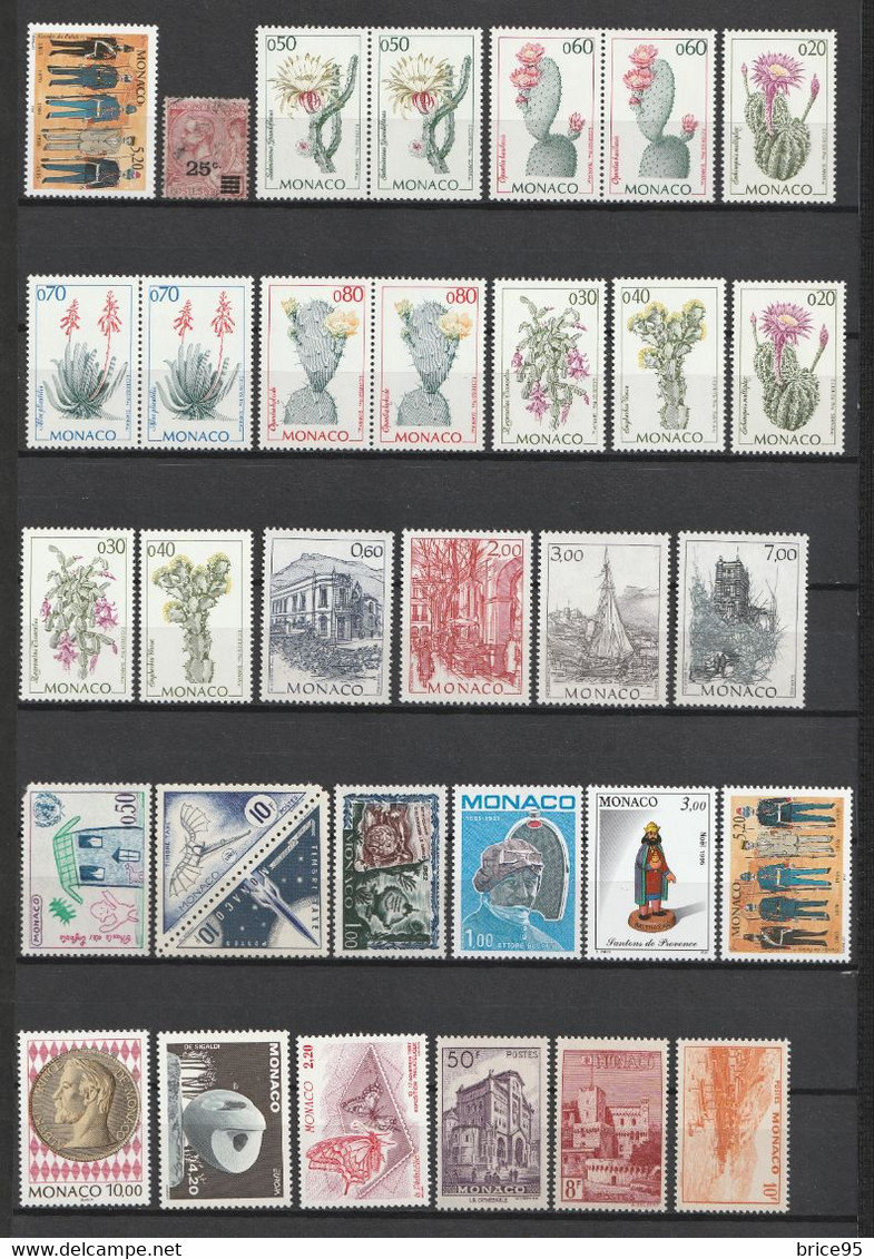 ⭐ Monaco - Lot De Timbres ⭐ - Collections, Lots & Series