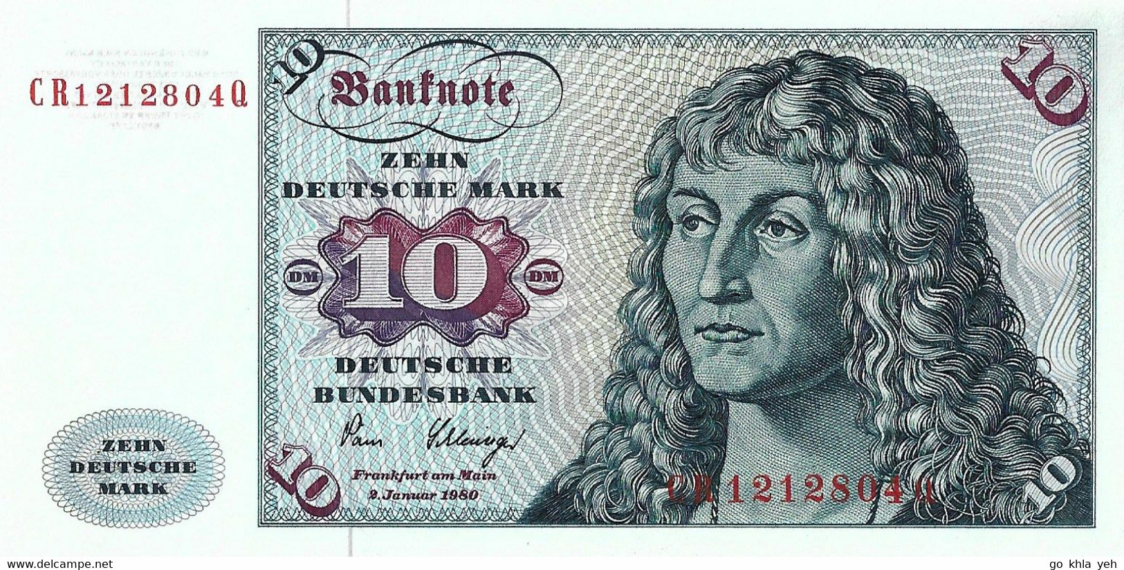 REPUBLIQUE FEDERALE ALLEMANDE 1980 10 Deutsche Mark - P.31d  Neuf UNC - 10 Deutsche Mark