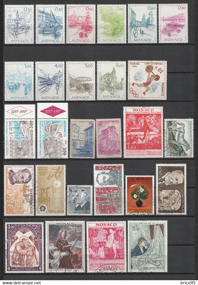 ⭐ Monaco - Lot De Timbres ⭐ - Collections, Lots & Series