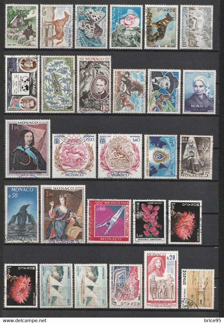 ⭐ Monaco - Lot De Timbres ⭐ - Collections, Lots & Series