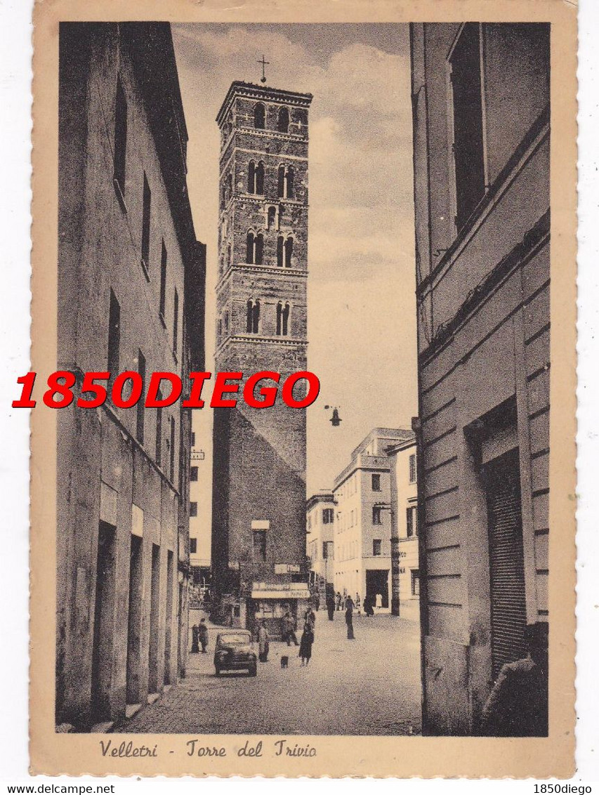 VELLETRI - TORRE DEL TRIVIO  F/GRANDE VIAGGIATA 1954 ANIMATA - Velletri