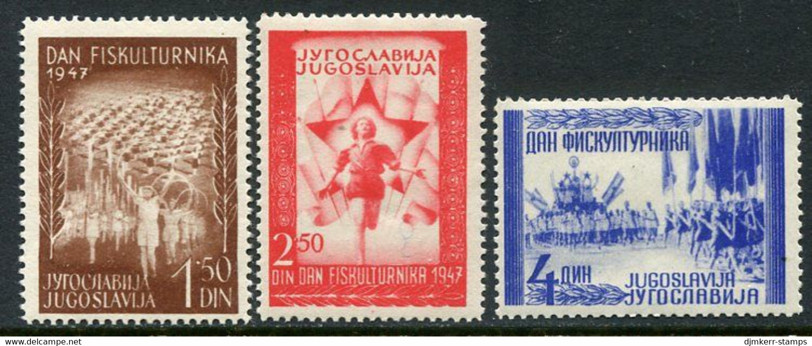 YUGOSLAVIA 1947 Belgrade Sports Days MNH / **  Michel 521-23 - Nuevos