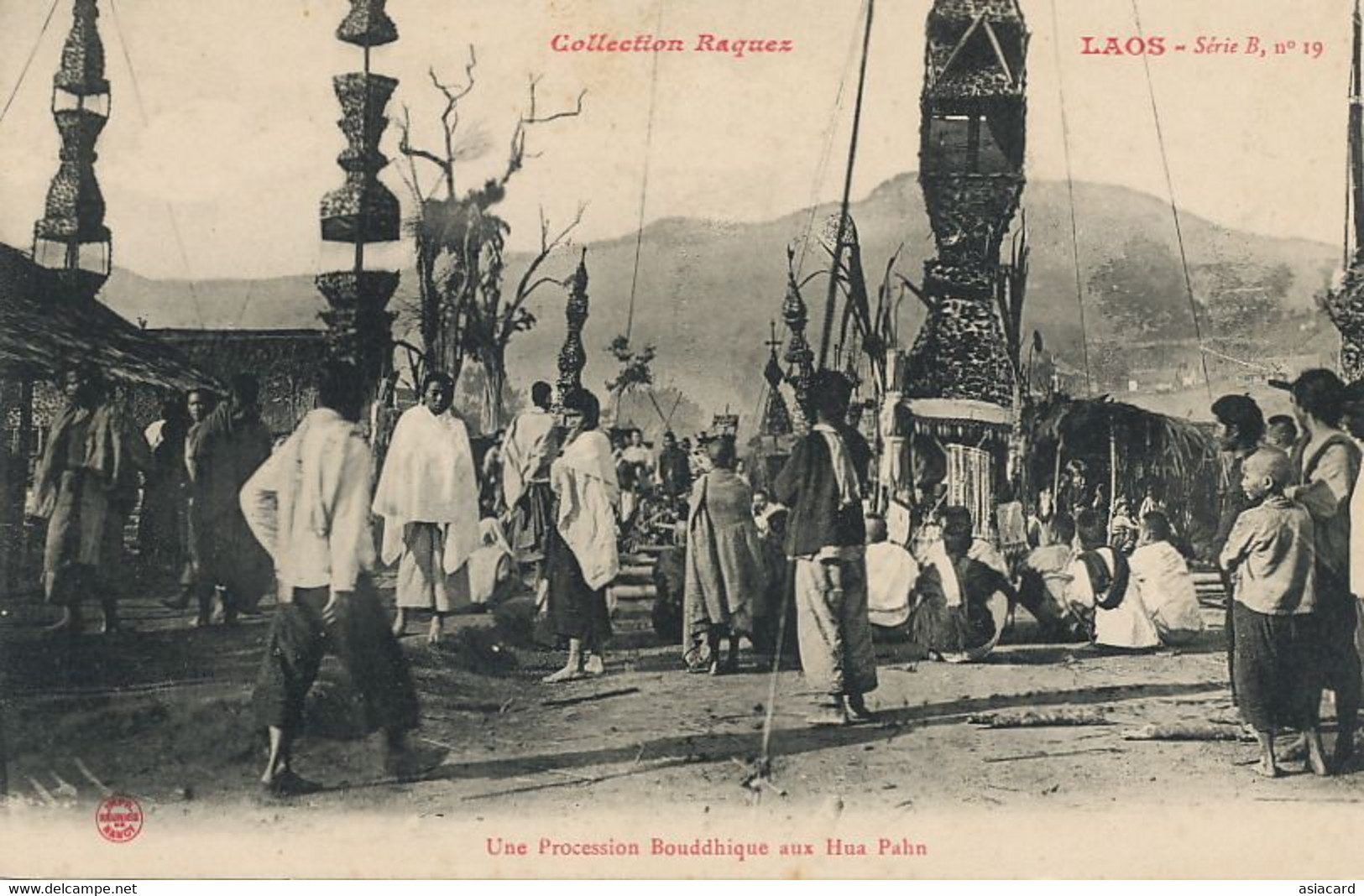 Une Procession Bouddhique Aux Hua Pahn  Laos Raquez - Laos