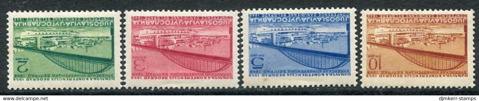 YUGOSLAVIA 1948  Danube Conference MNH / **.  Michel 548-51 - Unused Stamps