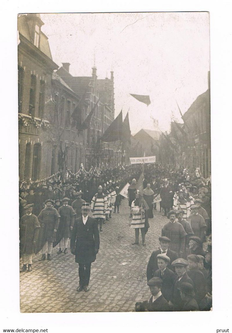 Overijse Fotokaart Optocht Met Veldwachter Vermoedelijk Na De Bevrijding TOP EN ZEER ZELDZAAM - Overijse