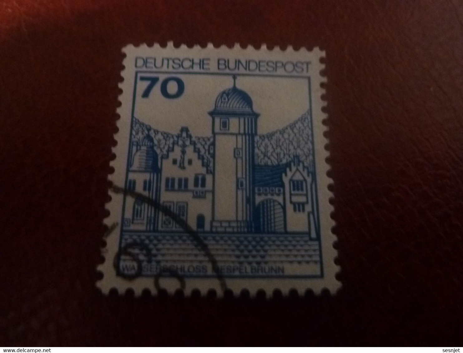 Deutsche Bundespost - Wasserschloss Mespelbrunn - Val 70 - Bleu Ciel - Oblitéré - Année 1983 - - Gebraucht