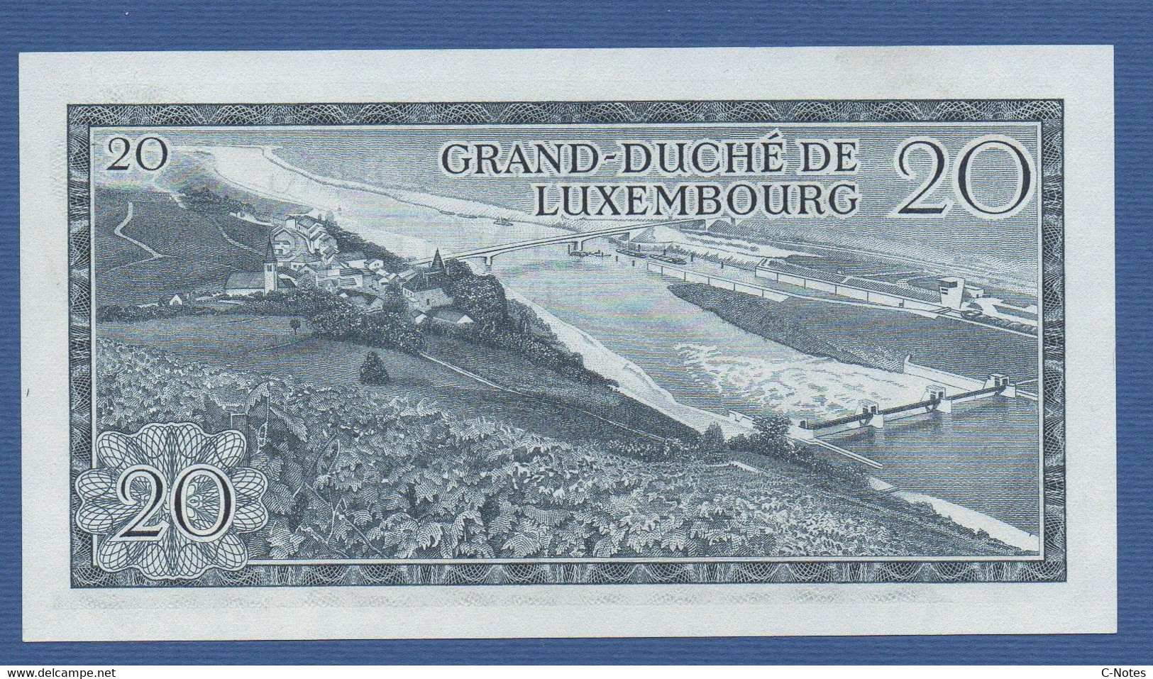 LUXEMBOURG - P.54a(2) – 20 Francs 07.03.1966 UNC / Serie J892559 - Luxemburg