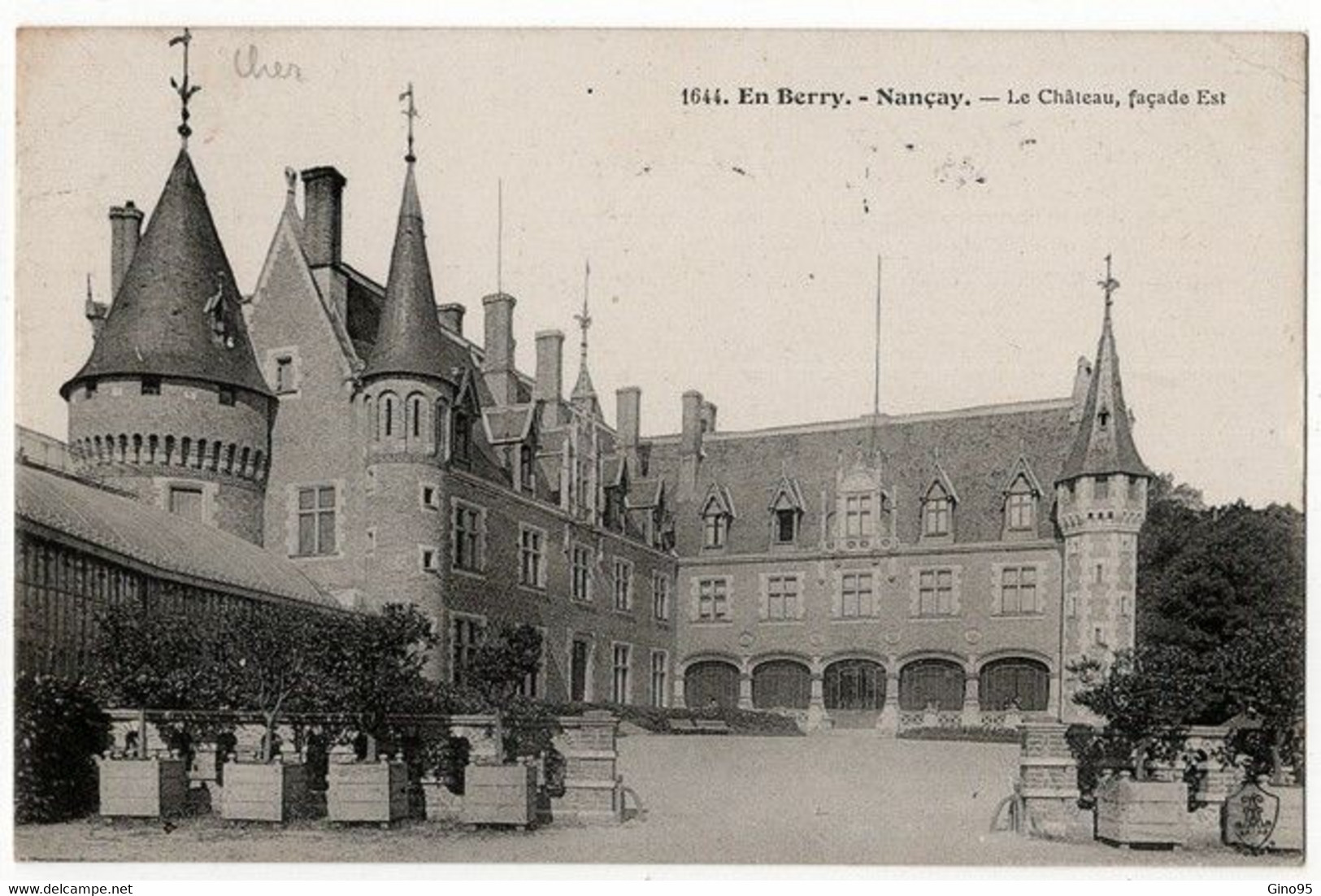 CPA 18 Nançay Le Château Façade Est 1906 - Nançay