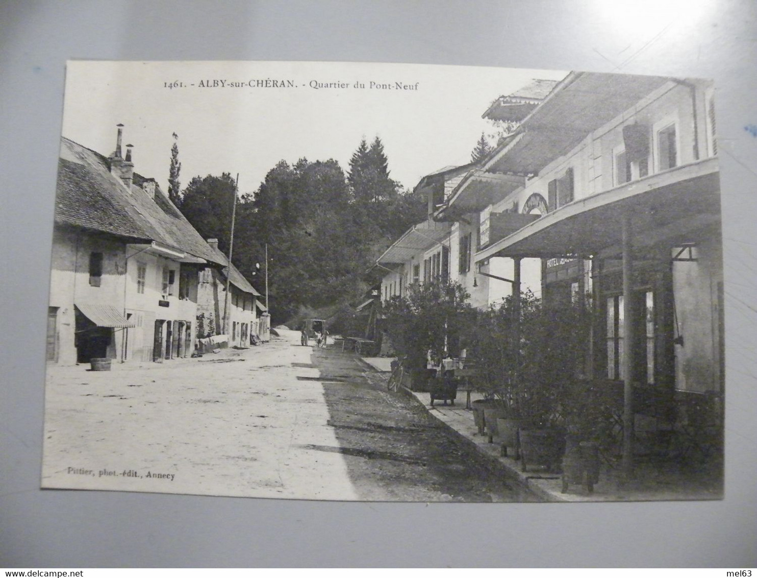 A500 . CPA. 74. ALBY-sur-CHERAN. (Haute Savoie).Quartier Du Pont-Neuf.. Beau Plan Animé. Non écrite - Alby-sur-Cheran