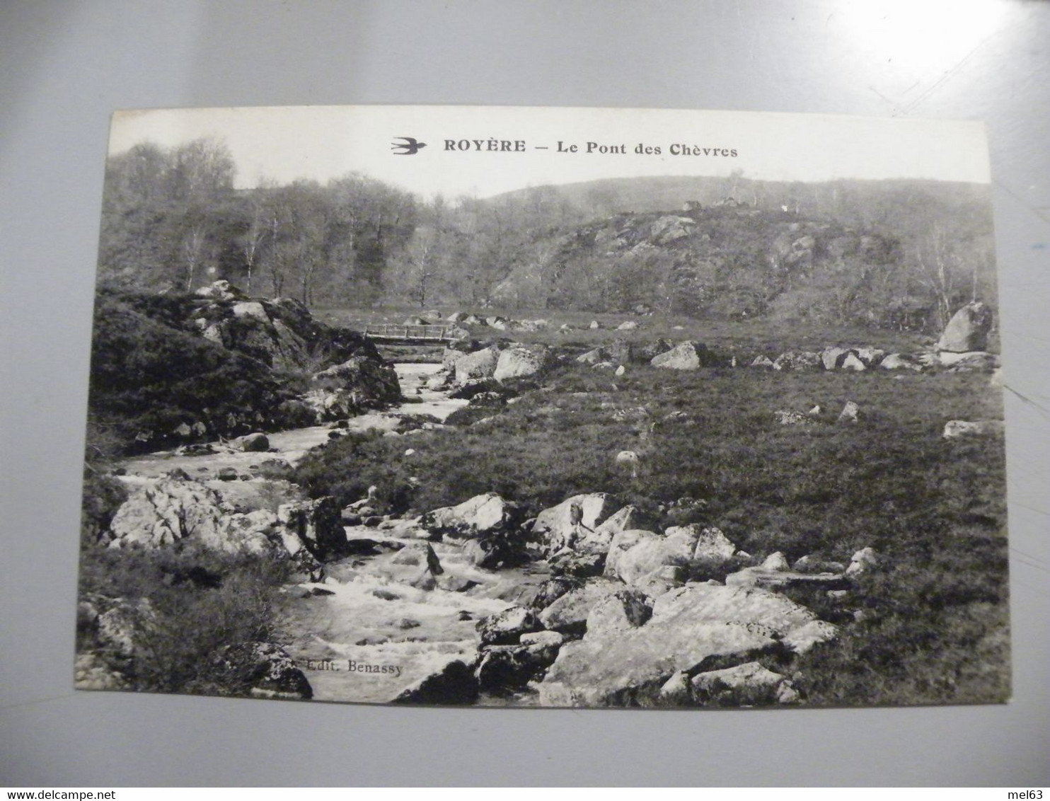 A500 . CPA. 23. ROYERE. (Creuse). Le Pont Des Chèvres.. Beau Plan . Non écrite - Royere