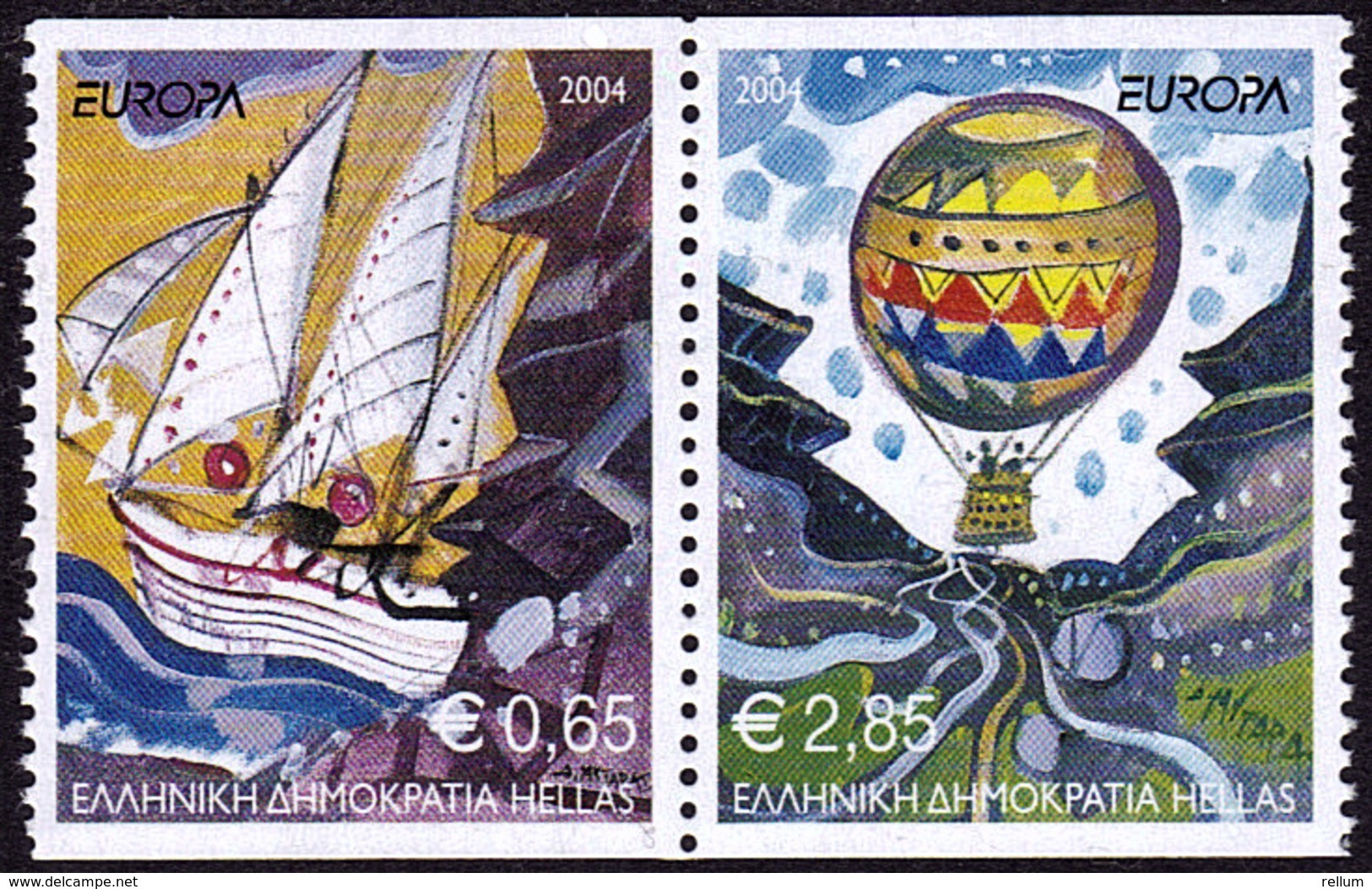 Grèce - Europa CEPT 2004 - Yvert Nr. 2205/2206 - Michel Nr. 2224/2225 C ** - 2004