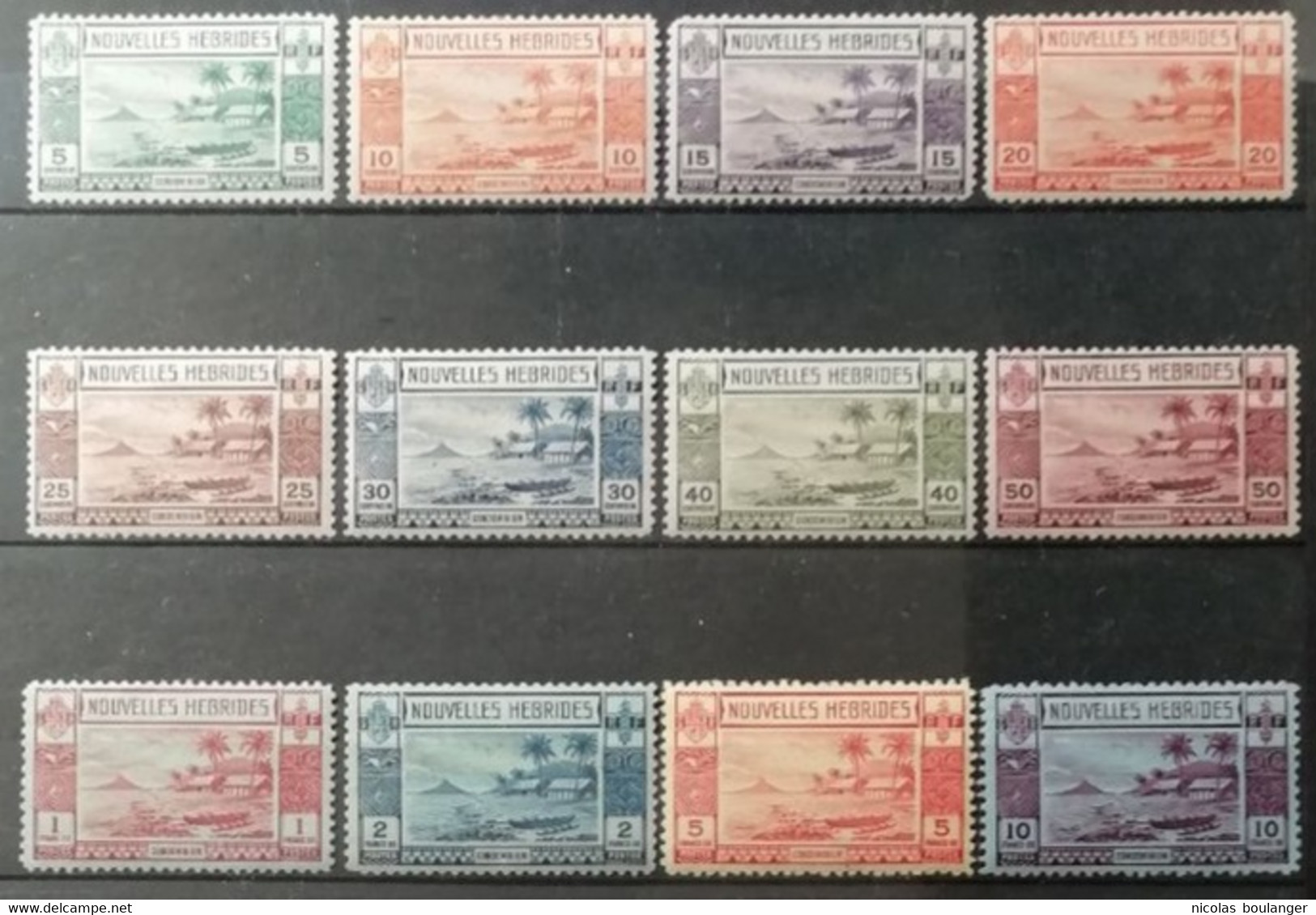 Nouvelles Hébrides 1938 / Yvert N°100-111 / * - Neufs