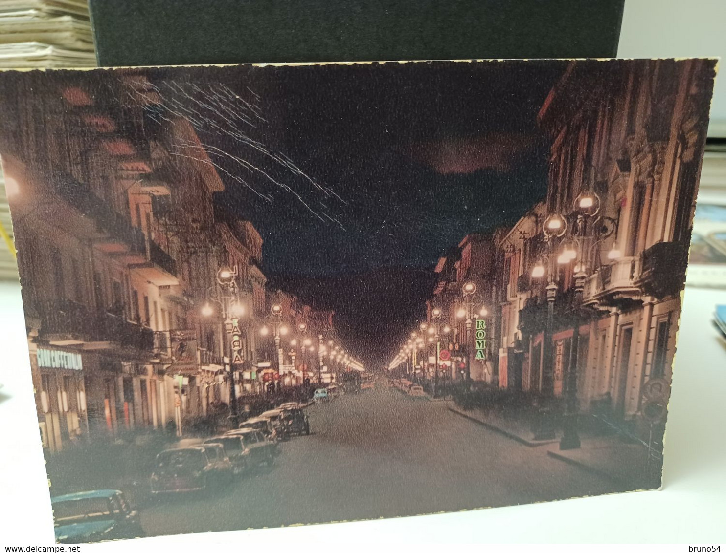 Cartolina Avellino Corso Vittorio Emanuele Notturno 1965 - Avellino