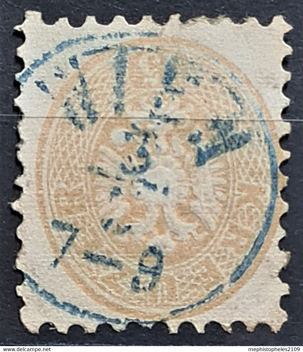 AUSTRIA 1863/64 - BLUE Cancel - ANK 34 - 15kr - Gebraucht