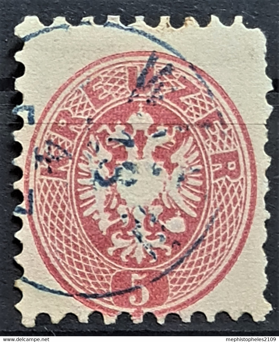 AUSTRIA 1863/64 - BLUE Cancel - ANK 32 - 5kr - Gebraucht