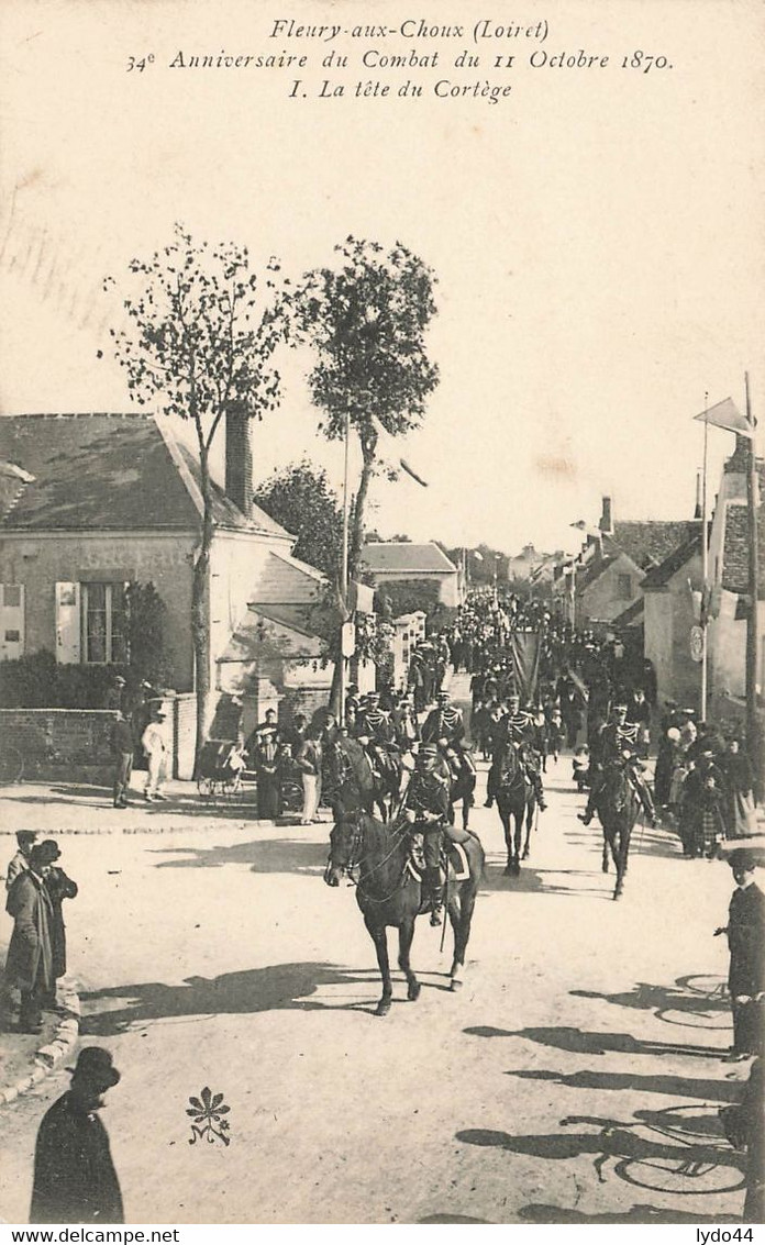 FLEURY AUX CHOUX , 34 Eme Anniversaire Du Combat Du 11 Octobre 1870 , La Tête Du Cortège, - Andere & Zonder Classificatie