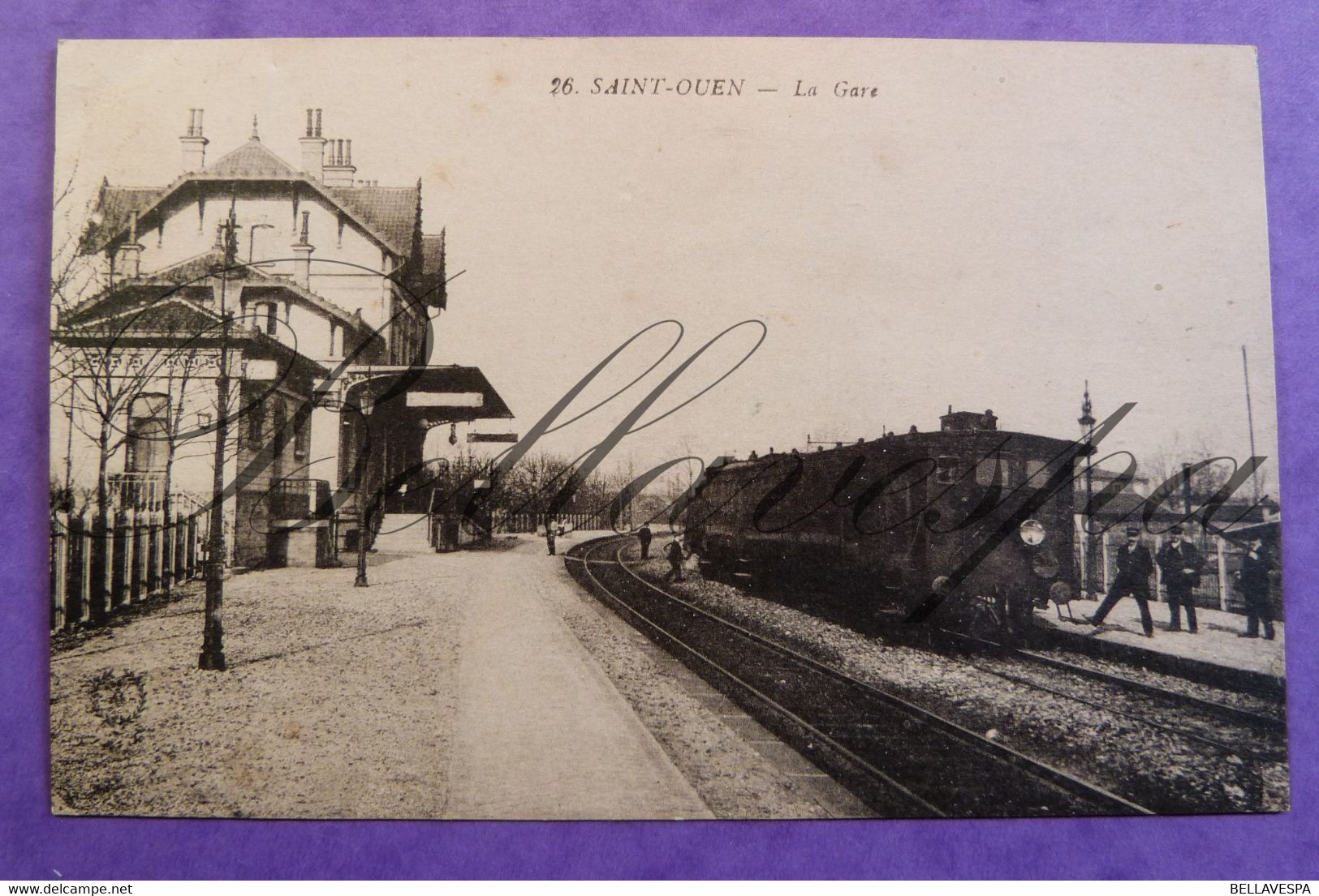 Saint Ouen. La Gare D93 Chemin De Fer. Train.  Station-1919. N°26 - Saint Ouen