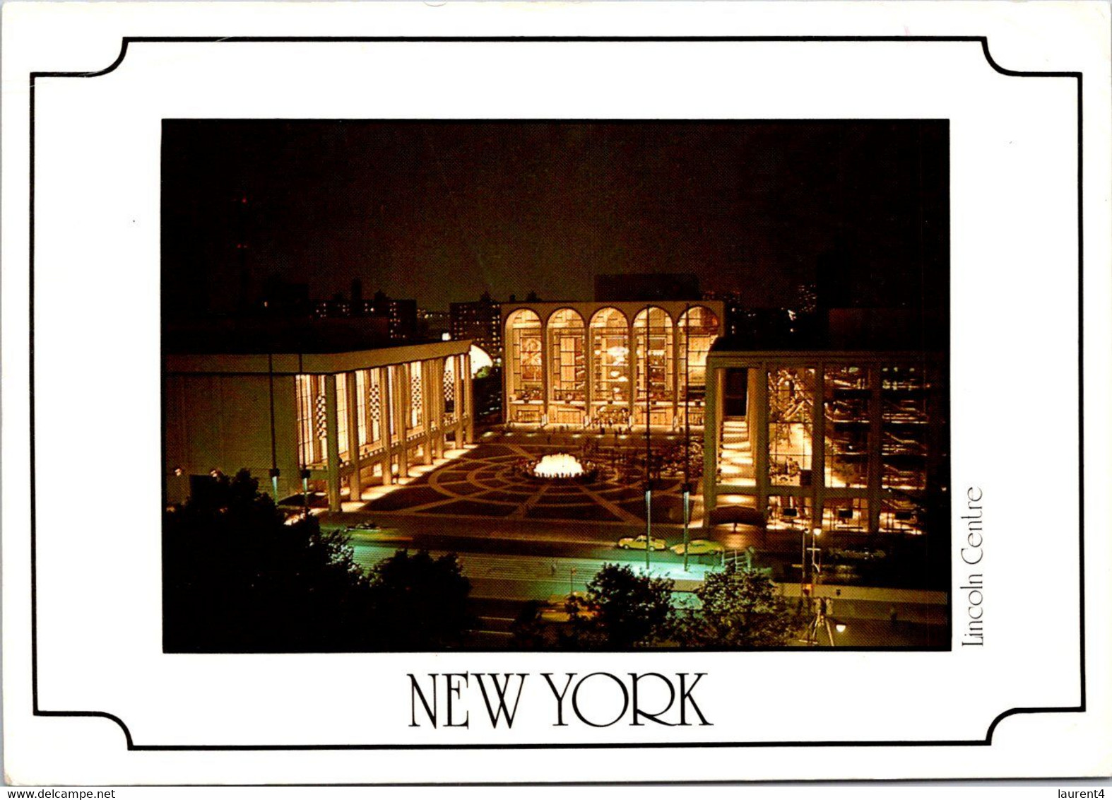 (2 B 7) USA  - Posted To Denmark 1988 - New York Lincoln Center - Places & Squares