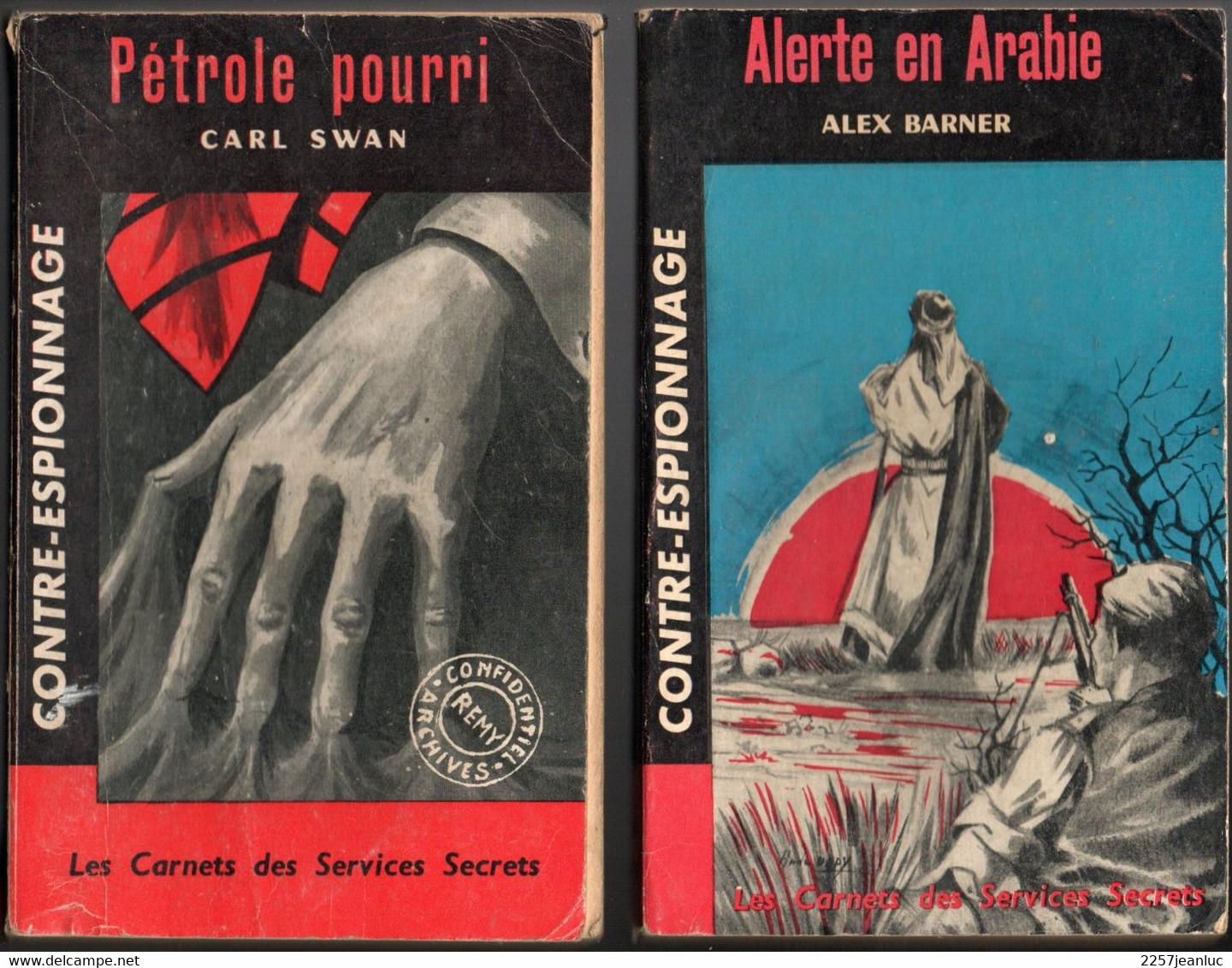 Collection Les Carnets Des Services Secret N: 18 Pétrole Pourri &   Alerte En Arabie N:39 ( 1961 ) - Galic