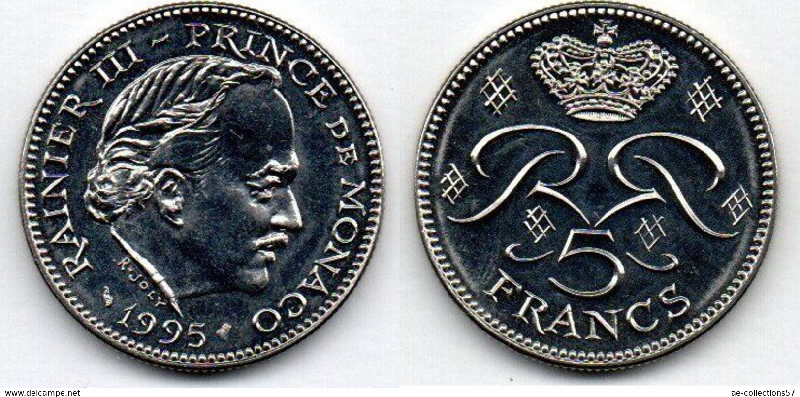 Monaco 5 Francs 1995 SPL - 1960-2001 Francos Nuevos