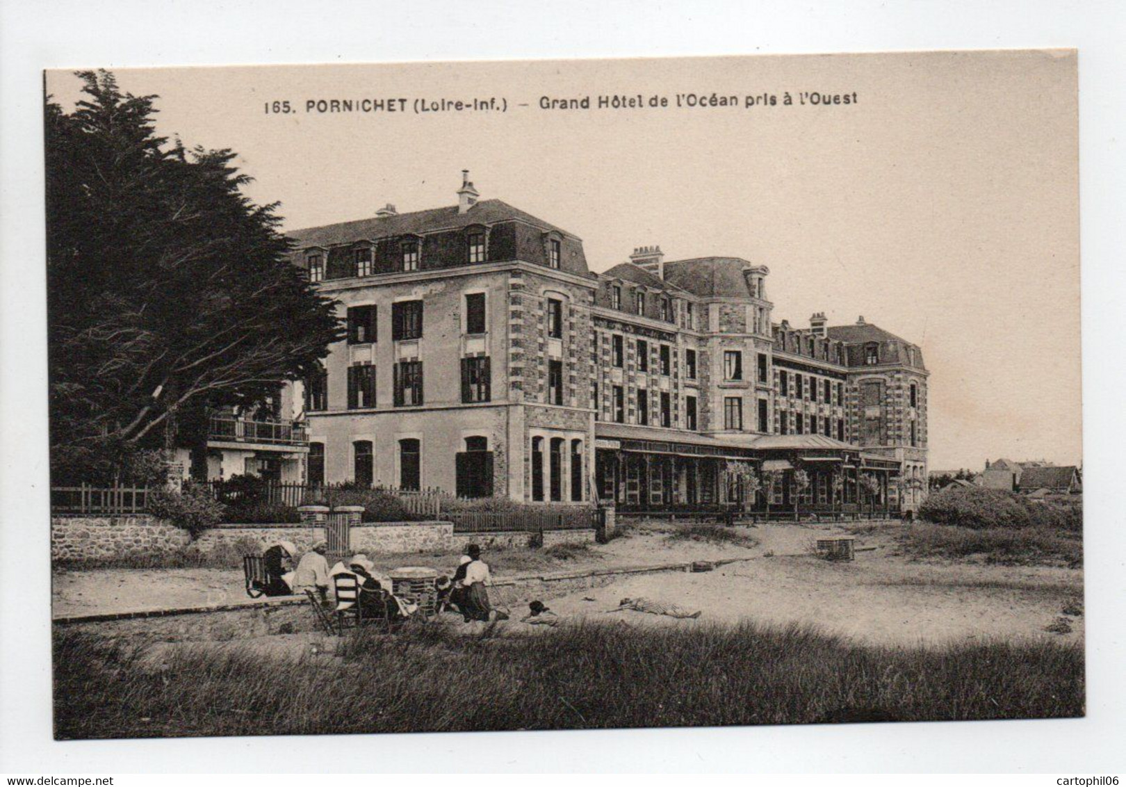 - CPA PORNICHET (44) - Grand Hôtel De L'Océan Pris à L'Ouest - Edition Chapeau 165 - - Pornichet