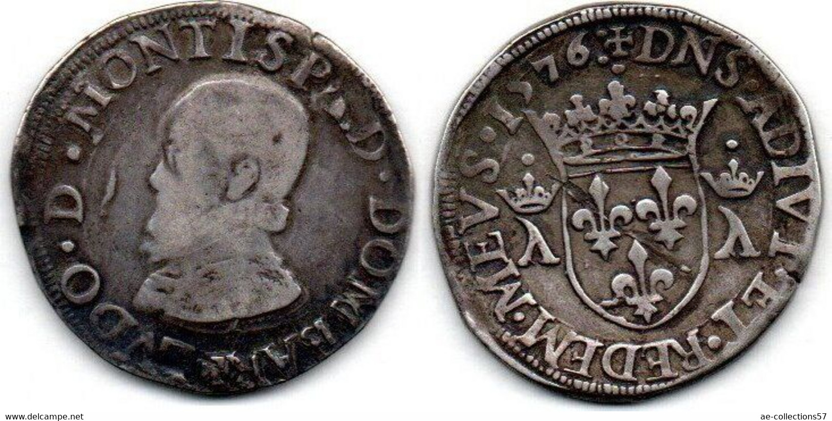 Dombes Teston 1576 Louis II De Monpensier TB/TB+ - Sonstige & Ohne Zuordnung