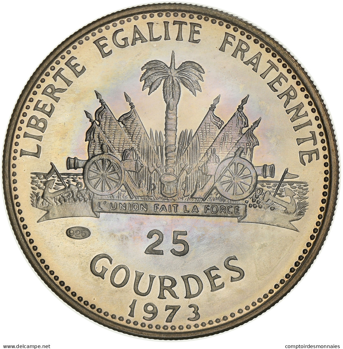 Monnaie, Haïti, 25 Gourdes, 1973, Proof, FDC, Argent, KM:103 - Haiti