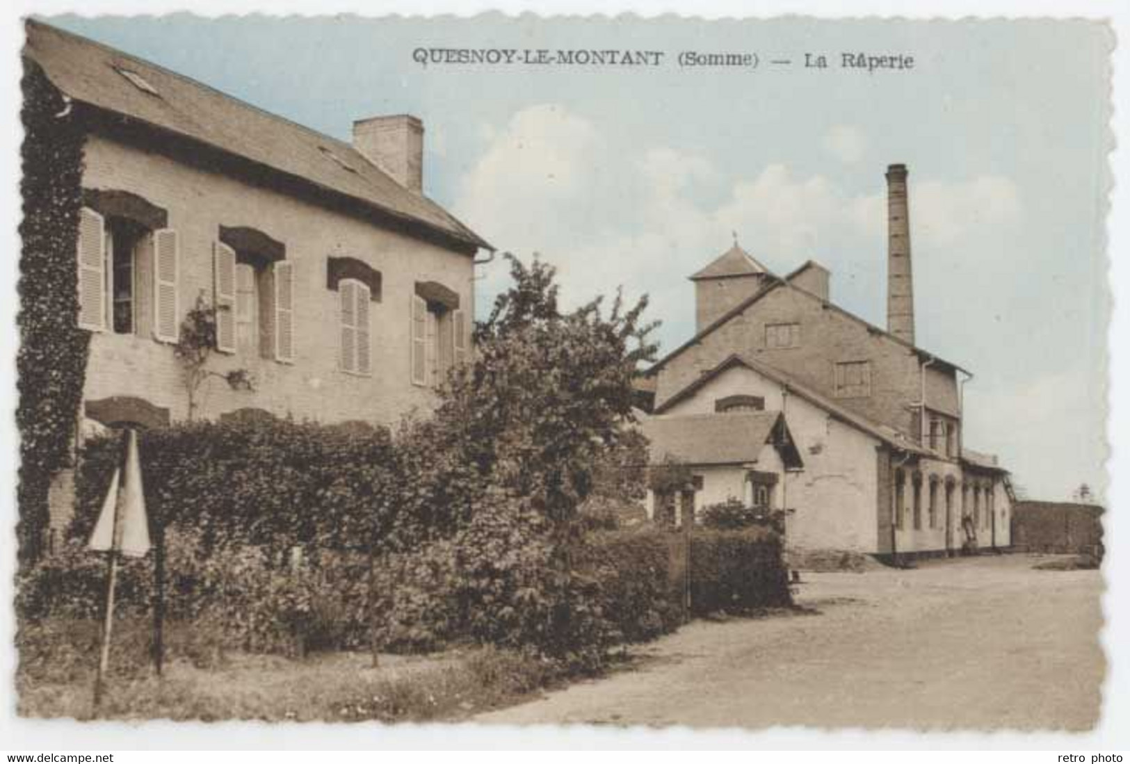 Cpa Quesnoy Le Montant ( Somme )- La Râperie - Autres & Non Classés