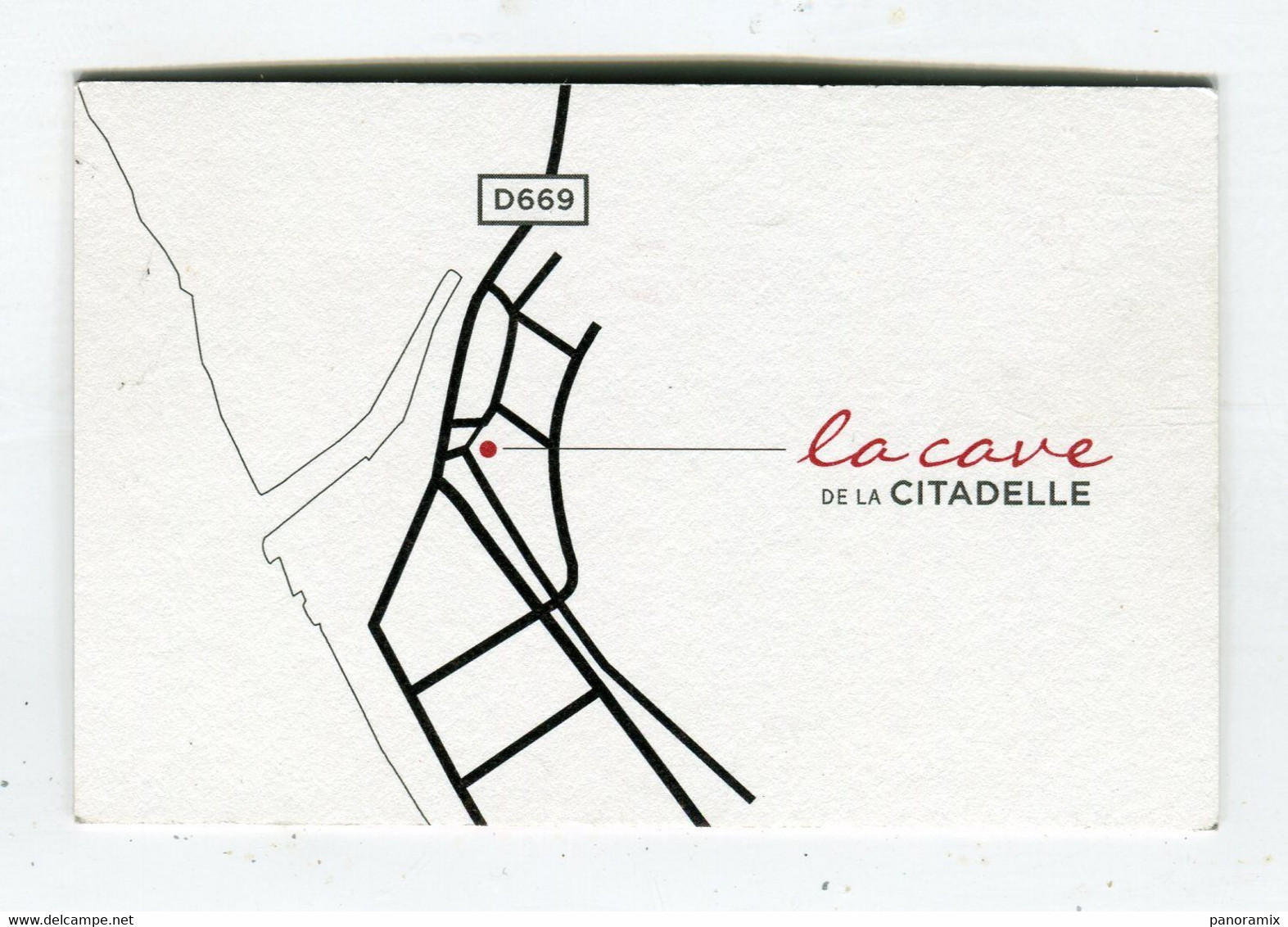Carte De Visite °_ Carton-La Cave De La Citadelle-supposée 33 Blaye - Cartoncini Da Visita