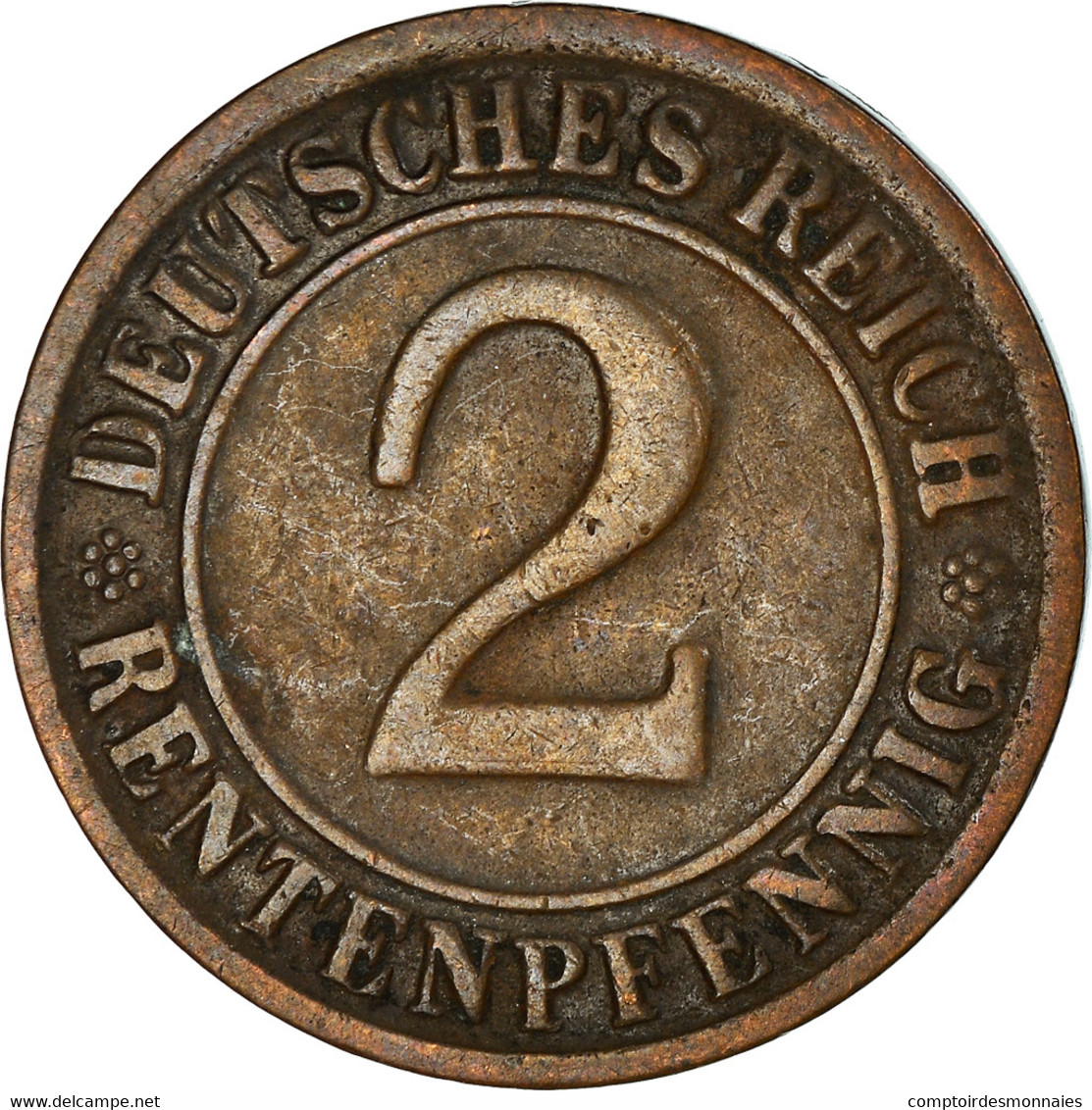 Monnaie, Allemagne, République De Weimar, 2 Rentenpfennig, 1924, Munich, TB - 2 Renten- & 2 Reichspfennig