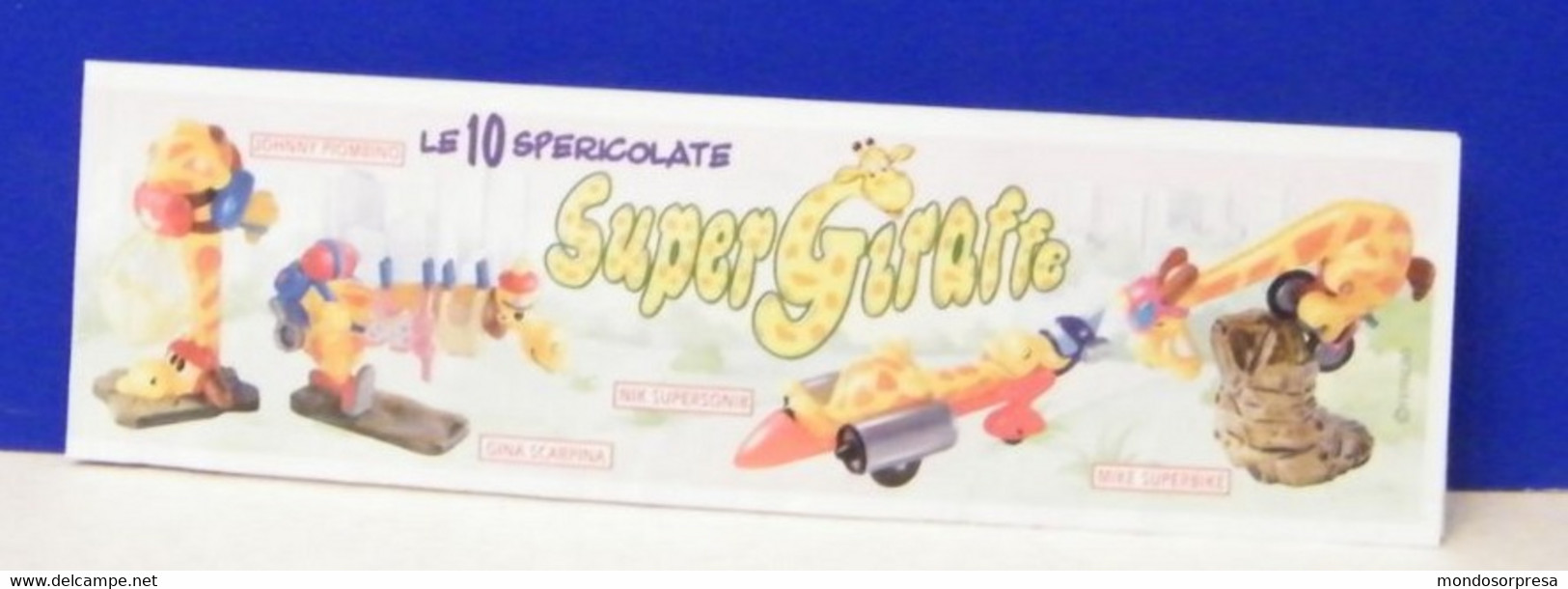 (AB53) CARTINA  KINDER FERRERO ITALIA - GIRAFFE SUPERGIRAFFE - Istruzioni