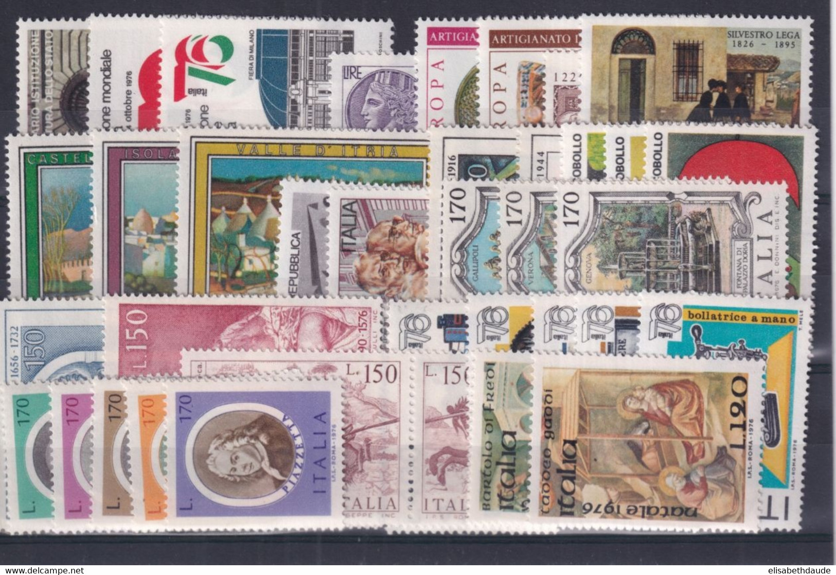 ITALIE - ANNEE 1976 COMPLETE (SAUF YVERT 1257/58) ** MNH - TB ! - COTE = 15 EUR. - Années Complètes