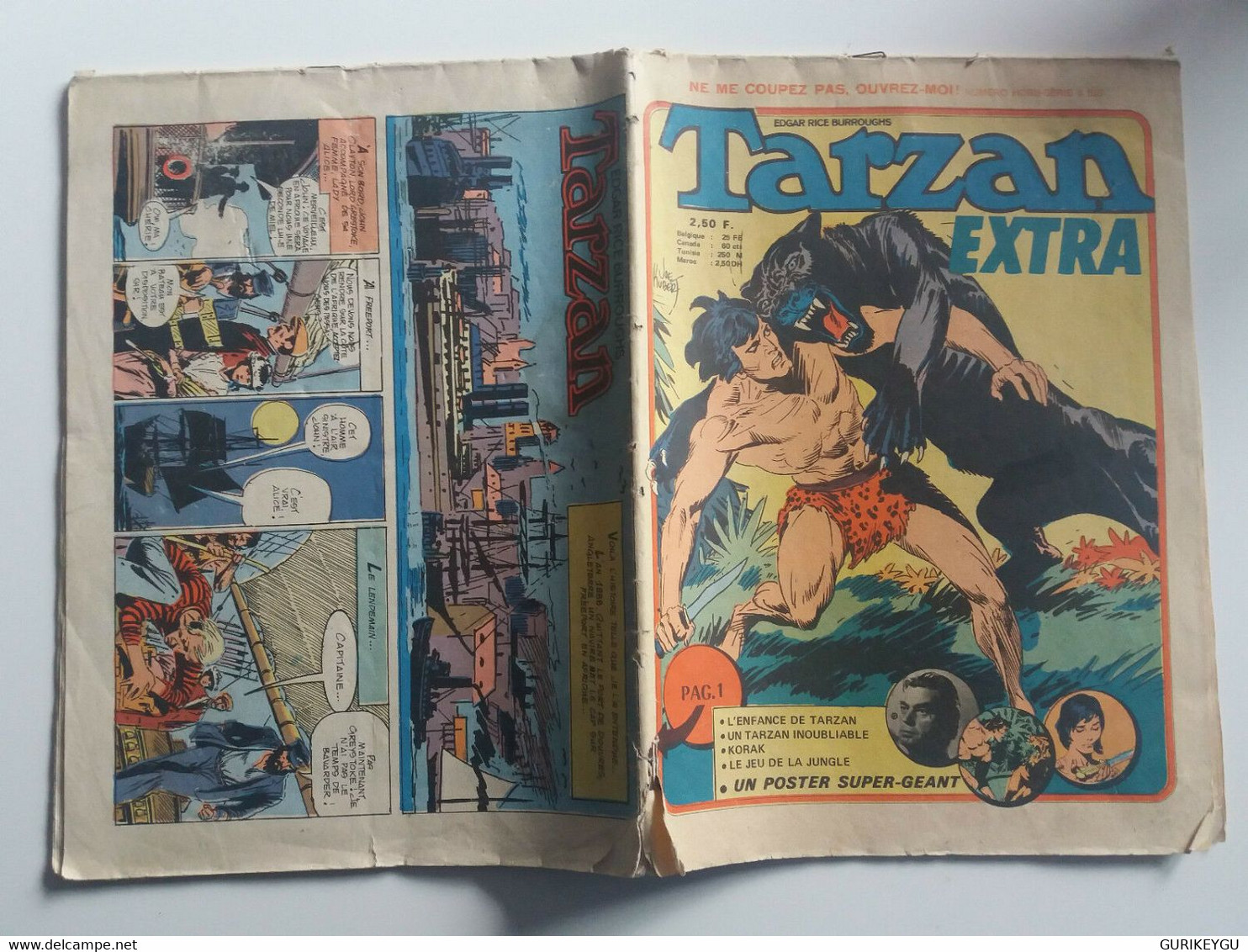 SAGEDITION TARZAN Extra N° 9 Bis Hors Série De 1973 JOHNNY WEISSMULLER 2 Pages - Sagédition