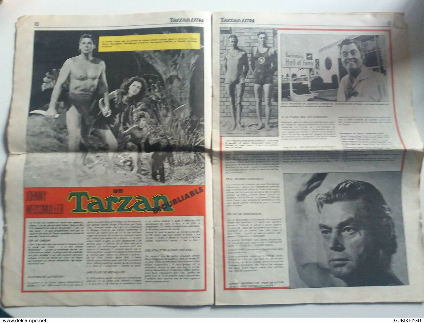 SAGEDITION TARZAN Extra N° 9 Bis Hors Série De 1973 JOHNNY WEISSMULLER 2 Pages - Sagédition