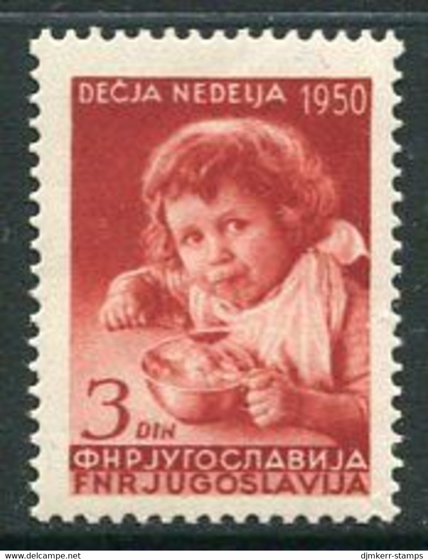 YUGOSLAVIA 1950 Children's Week MNH / **.  Michel 609 - Ongebruikt