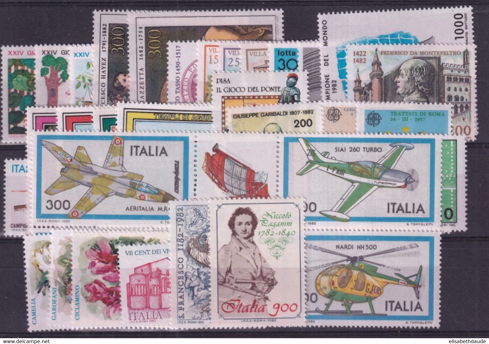 ITALIE - ANNEE 1982 COMPLETE ** MNH  - COTE = 47 EUR. - Volledige Jaargang