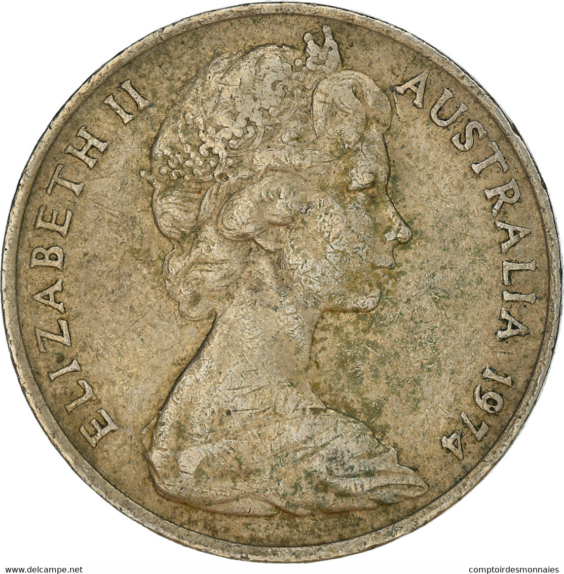 Monnaie, Australie, Elizabeth II, 20 Cents, 1974, TB, Cupro-nickel, KM:66 - 20 Cents