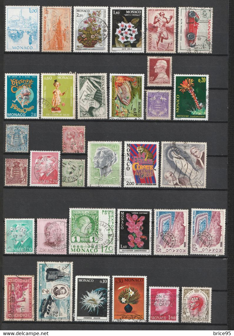 ⭐ Monaco - Lot De Timbres ⭐ - Verzamelingen & Reeksen