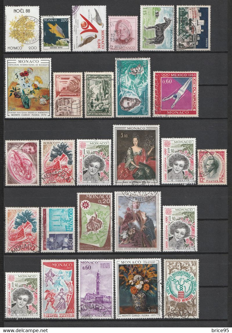 ⭐ Monaco - Lot De Timbres ⭐ - Collezioni & Lotti