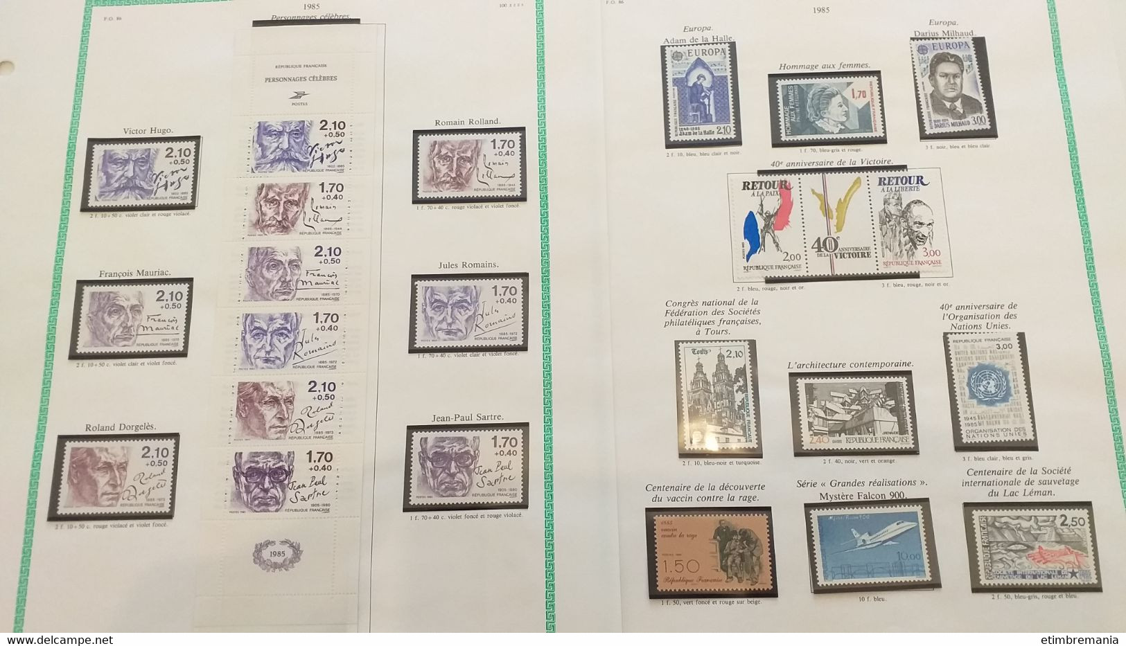 LOT n° 941  ,FRANCE 1980 / 1988 dans un album yvert  neufs xx faciale 700 FR.ou 105 €