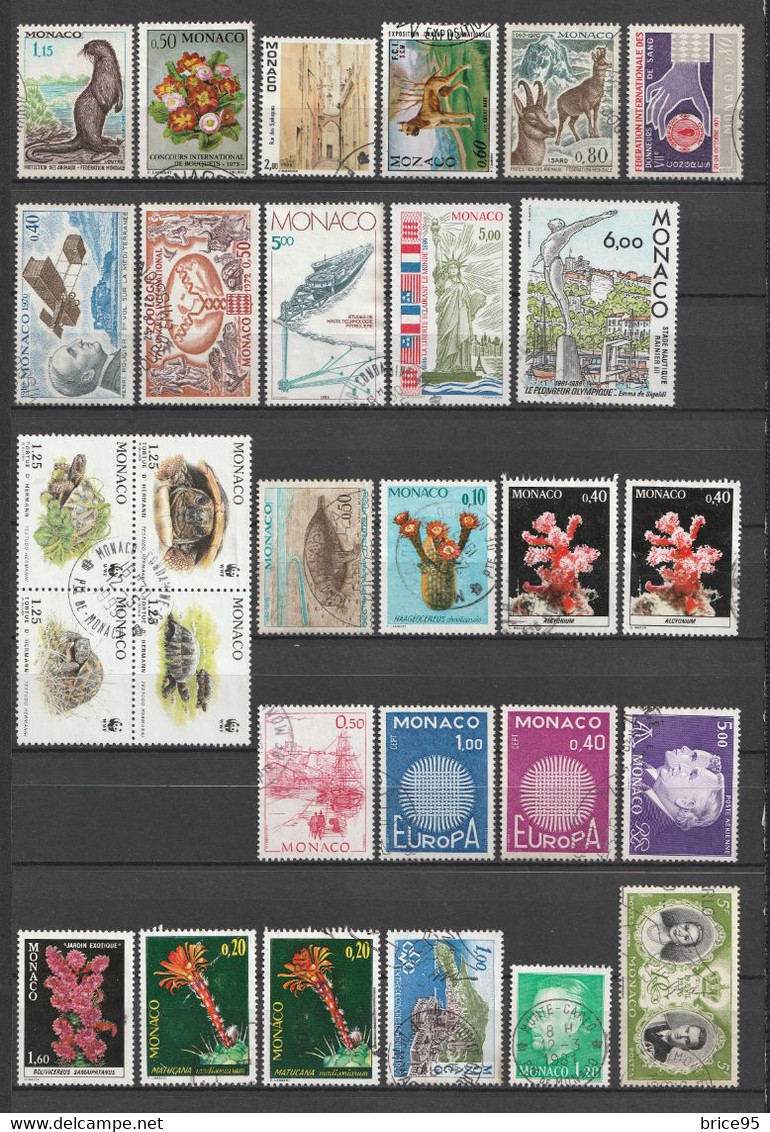 ⭐ Monaco - Lot De Timbres ⭐ - Collezioni & Lotti