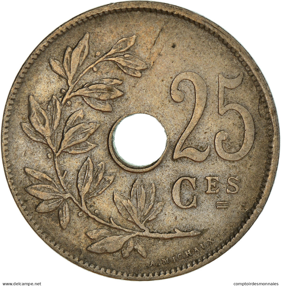 Monnaie, Belgique, 25 Centimes, 1929, TTB+, Cupro-nickel, KM:68.1 - 25 Centimes