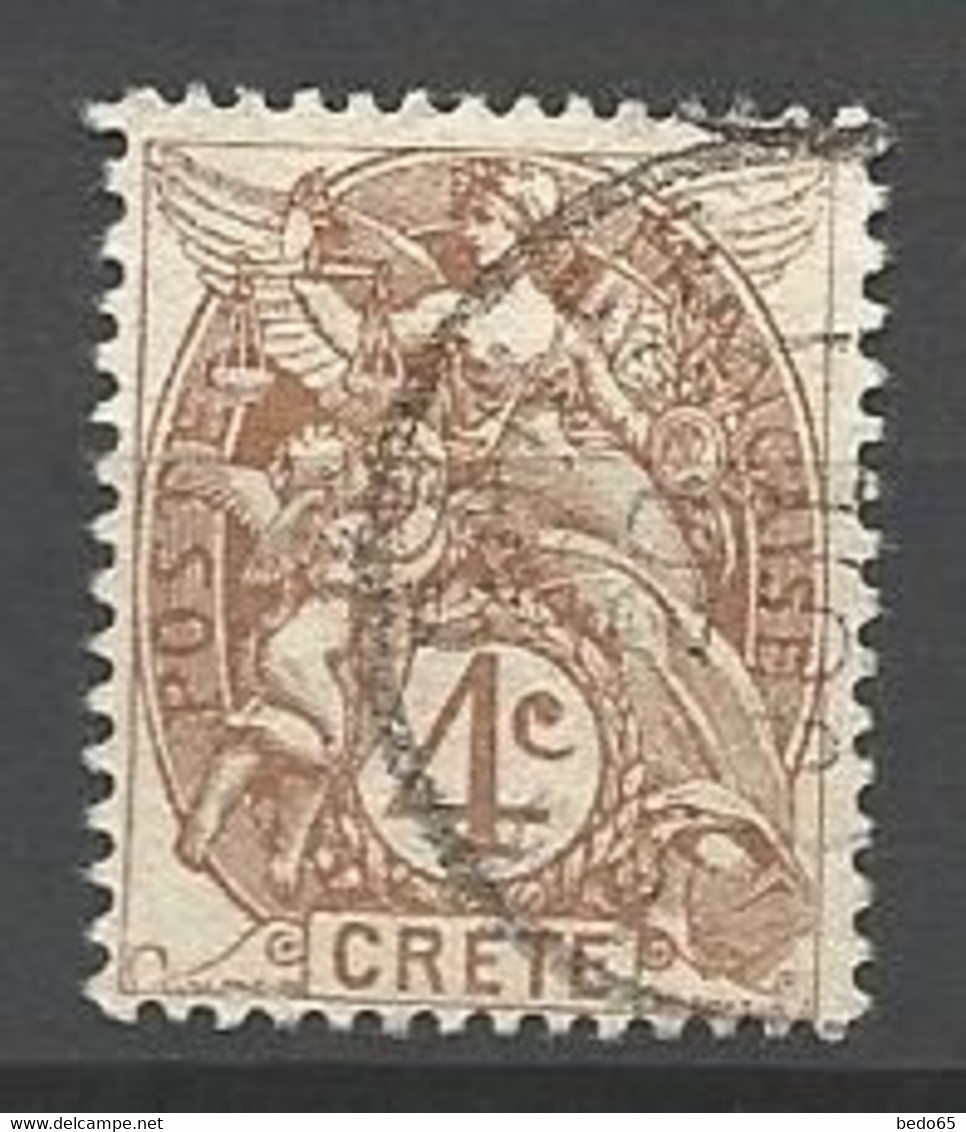 CRETE N° 4 OBL - Oblitérés